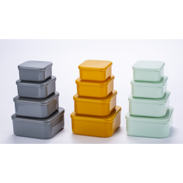 Recipiente de comida de cocina de plástico 4pk Caja de comida 4pcs